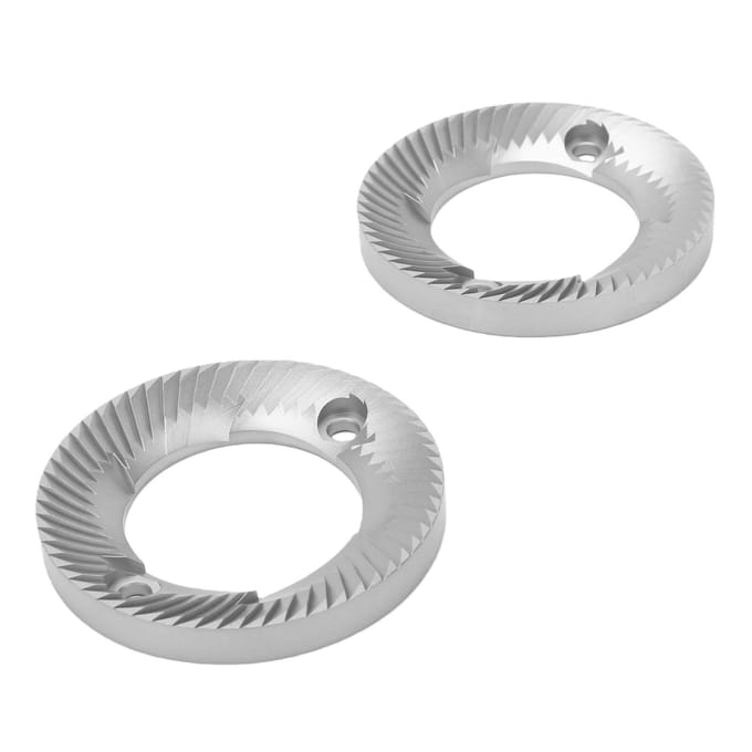 2 stuks 60 MM Platte Maalschijven Roestvrij Staal Platte Koffiemolen Schijven voor Koffiemolen Accessoire white