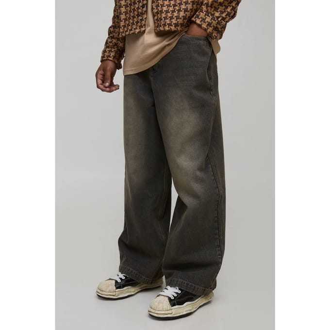 Essential Parachute Fit Jeans | Stone | Size 48R