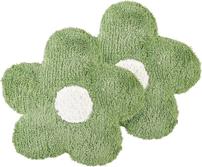 SORREL - Sierkussen set van 2 - Groen - 45 x 45 cm - Katoen