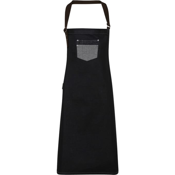 Premier Divisie Slabbetje Schort (Zwarte denim)