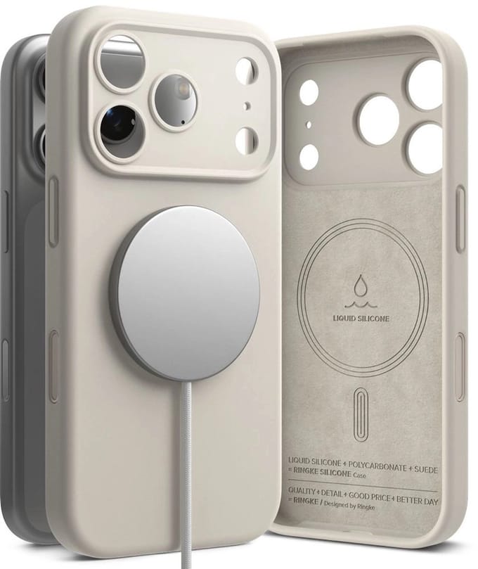 Ringke Siliconen Magnetische Hoes Voor Iphone 17 Pro Magsafe Hoge Bescherming