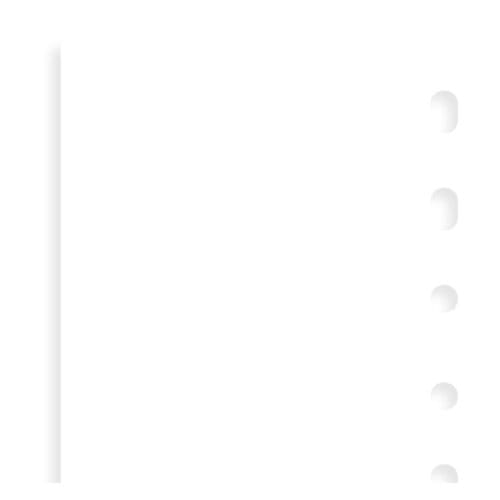 Filofax interieur, formaat pocket, uitvoering blanco wit notitiepapier à 30 vel