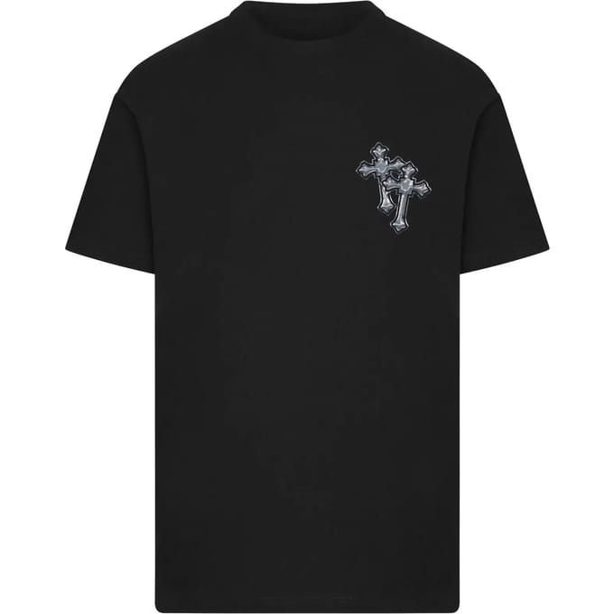 Mister Tee - Six Crosses Heren Tshirt - M - Zwart