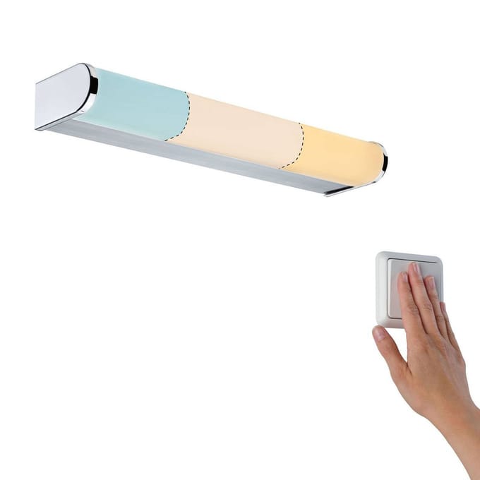Selection Bathroom LED-wandlamp Arneb IP44 White Switch 700lm 230V 6,5W Chroom