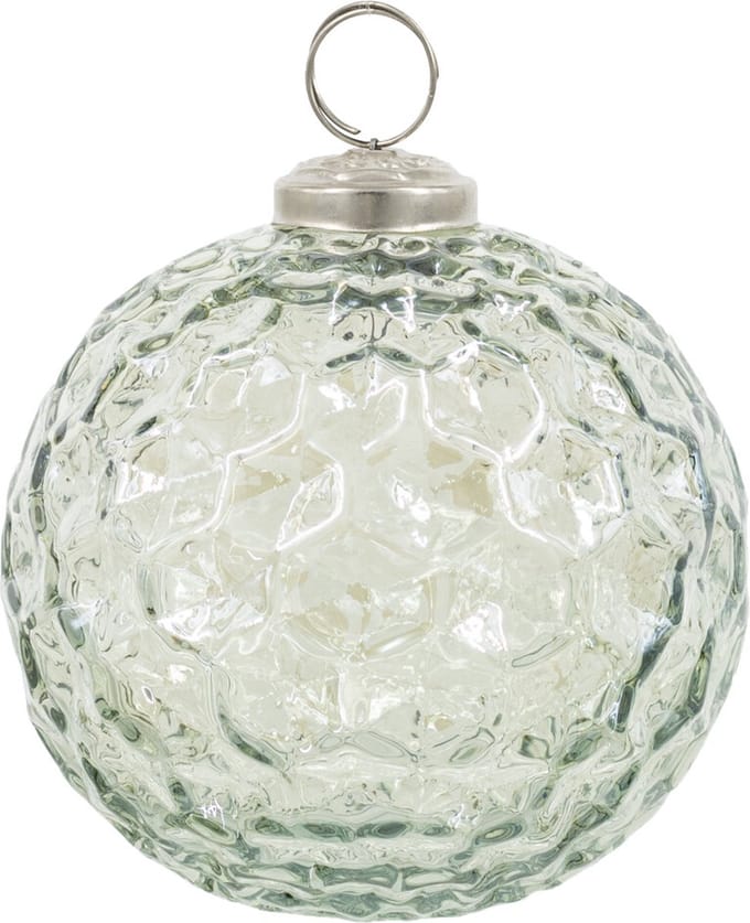 HomeBound by KY | Glazen kerstbal groen | 12,5x12,5cm | kerstbal