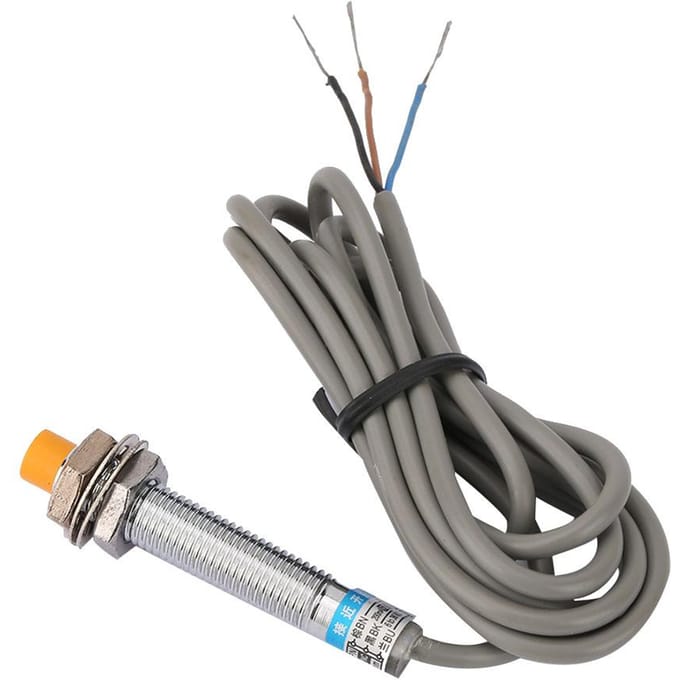 LJ8A32ZAX DC Type 3 Draden NPN Normaal Gesloten Inductieve Sensor Detectie Naderingsschakelaar gray