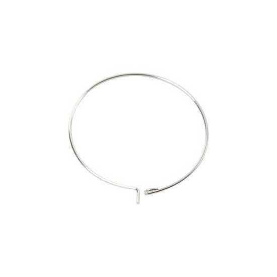 CC Oorbellen Rond 30 mm Zilver 6 stuks