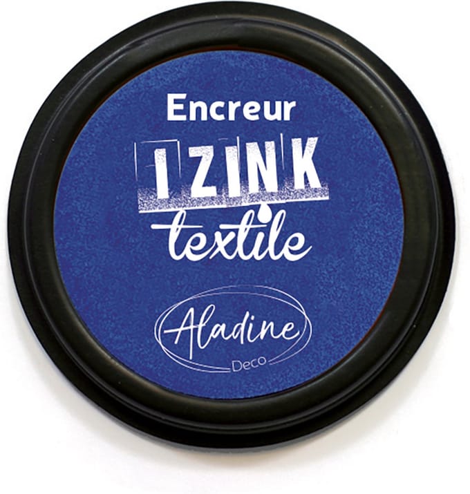 Encreur Izink Textile Bleu Foncé Indigo