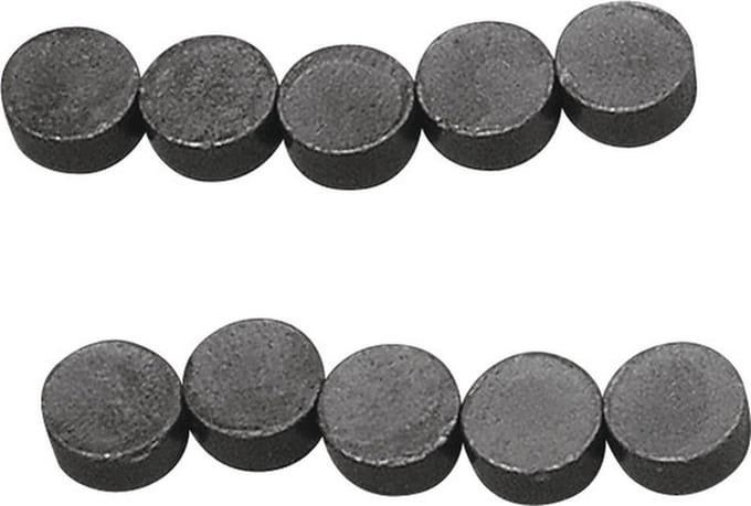 Rayher hobby magneten - 20x - rond - knutsel/koelkast magneten - 8 x 4 mm