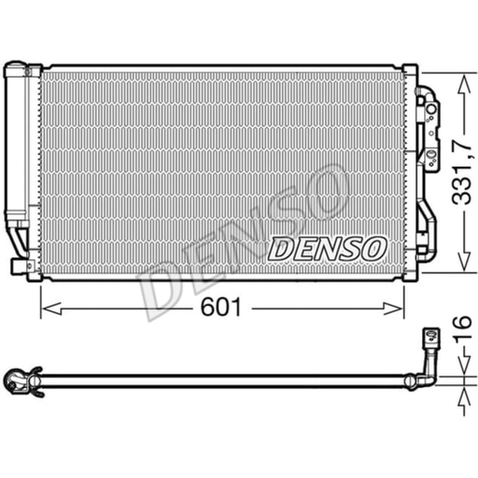 Condensator, airconditioning DENSO DCN05035
