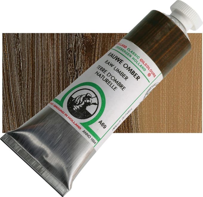 Oil paint Old Holland 40ml – 069 Raw Umber