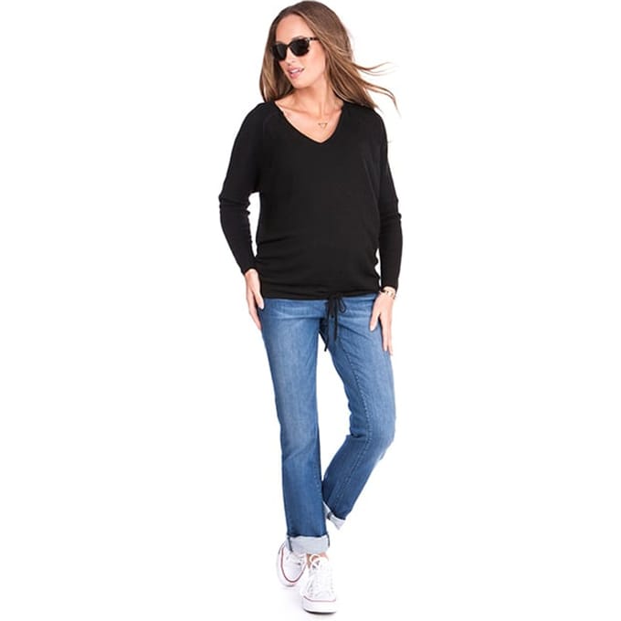 Seraphine Cropped Maternity Jacket Black Größe: 8 | Jacken Outlet | Damen | Schwarz
