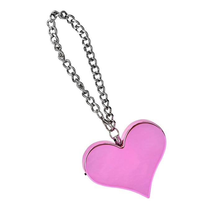 130DB Hartvorm Persoonlijk Veiligheidsalarm Sleutelhanger  (Roze) gray
