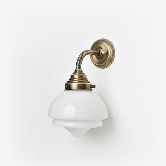 Wandlamp Small Pointy Curve Brons - Art Deco Trade