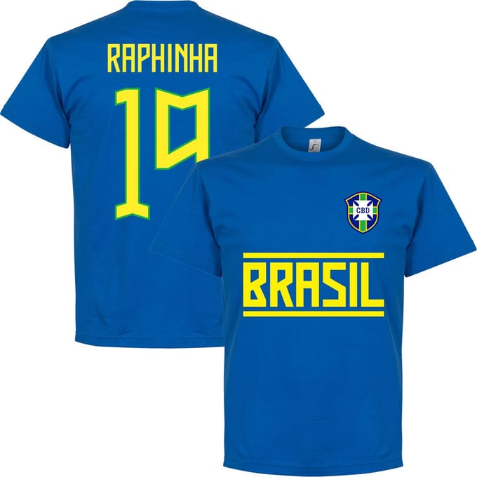 Brazilië Raphinha 19 Team T-Shirt - Blauw - S