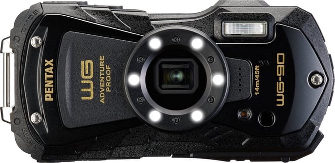 Pentax WG-90 compact camera Zwart