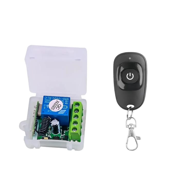 Universele Draadloze Afstandsbedieningsschakelaar DC 12V 1CH Relais Ontvangermodule Smart Home Lamp Ventilator Verlichting Schakelaar RF EV1527 Leren Code Zender