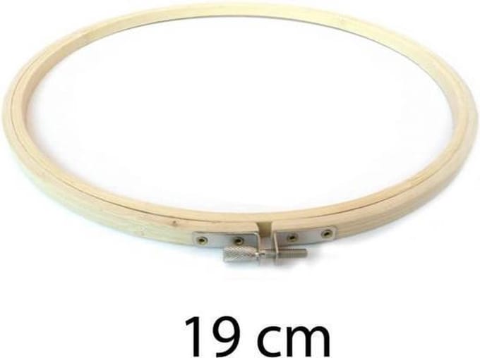 Borduurring hout 19 cm