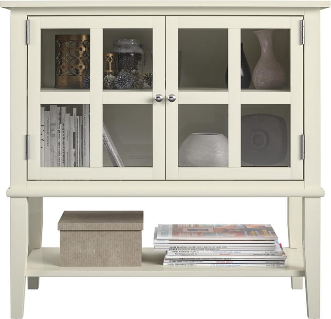 Kast met 2 deuren in MDF wit