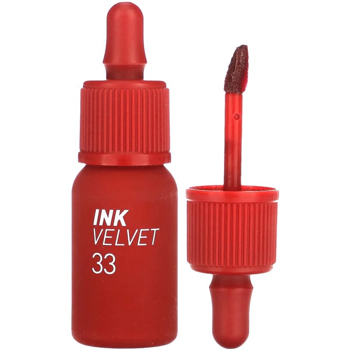 Peripera, Ink Velvet Lip Tint, 33 Red Collector, 4g (0.14oz) red