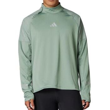 adidas Ultimate High Visibility Half-Zip Hardloopshirt Heren-Grijs