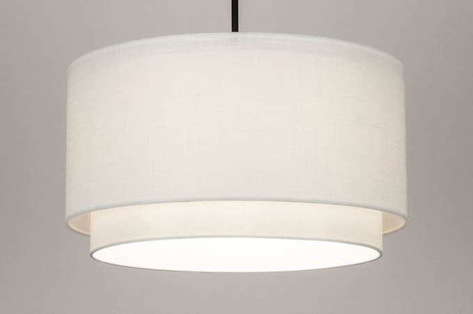 Lumidora Hanglamp 30870 - SHANNON - E27 - Wit - Metaal - ⌀ 47 cm