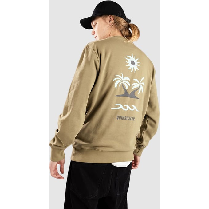 Quiksilver Graphic Mix Crew Sweater groen