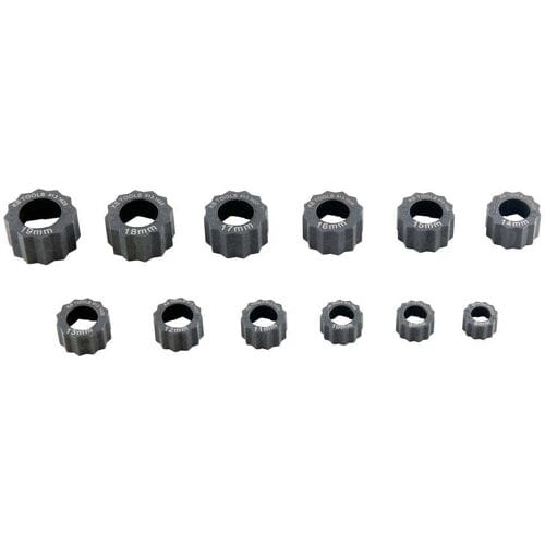 Zeskantmoer KS Tools; 8-19 mm; 12 eenheden