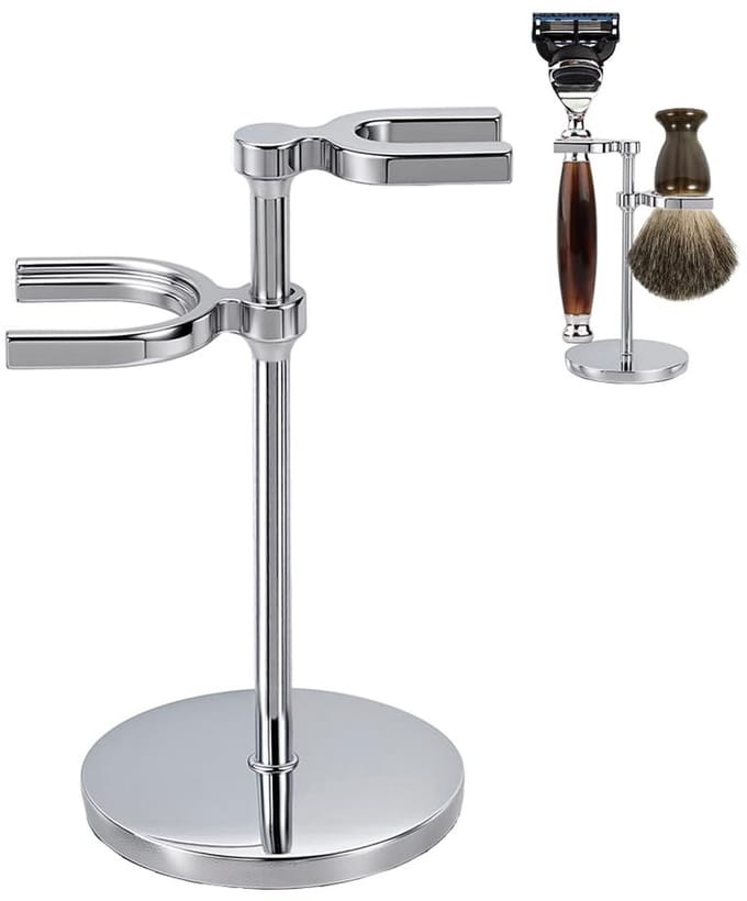 Dailygoods - Scheerapparaatstandaard van Legering met Borstelhouder