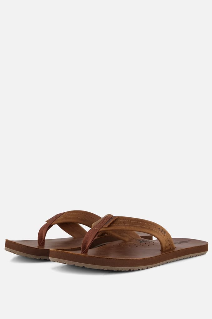 REEF Reef Draftsmen Slippers bruin Leer