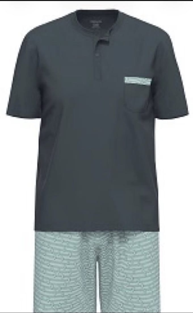 Ammann-herenpyjama korte broek-31199-L