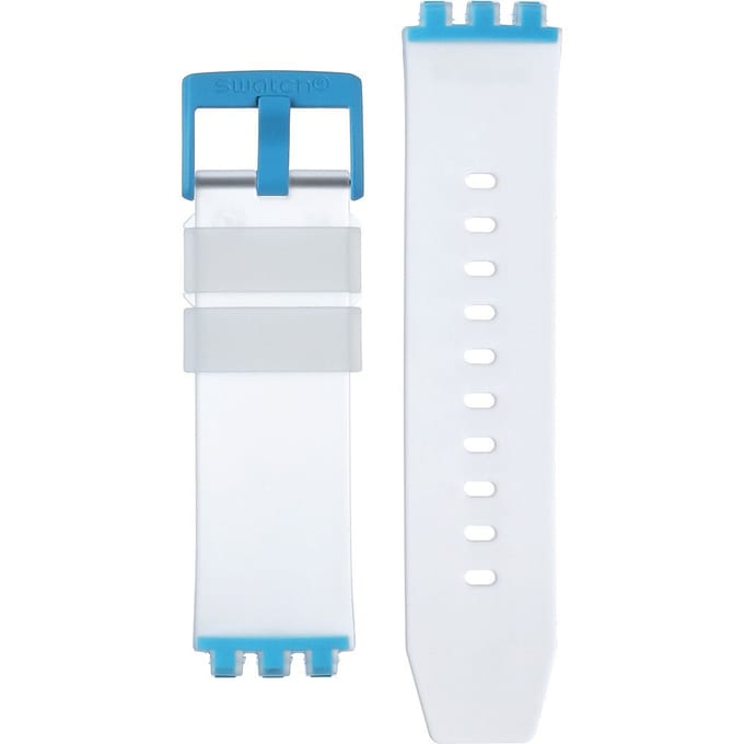 Swatch Plastic - BigBold - SB0/SO27 ASO27E105 SO27E105 BlueInJelly Horlogeband