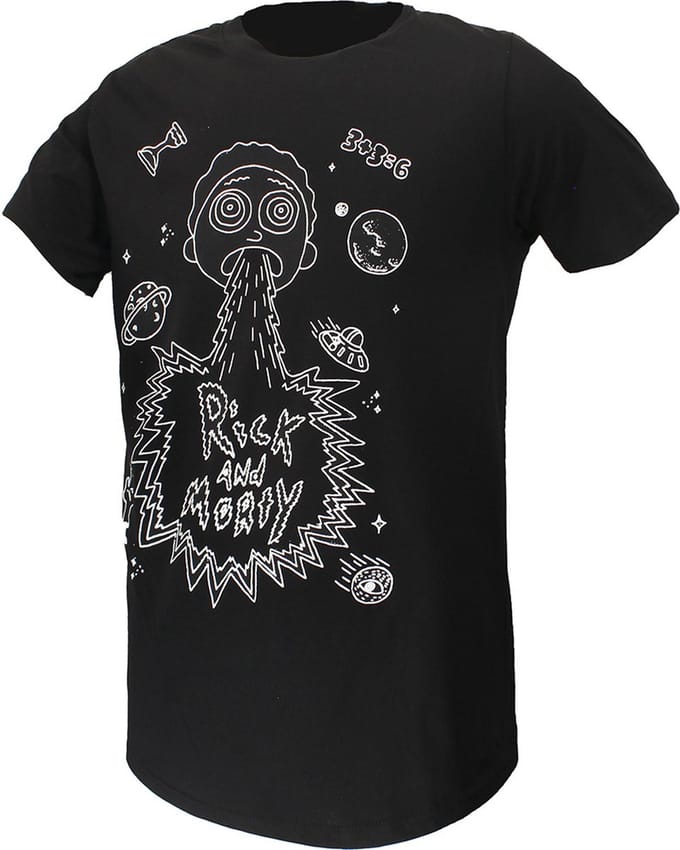 Rick and Morty Space Barf T-Shirt - Officiële Merchandise - M