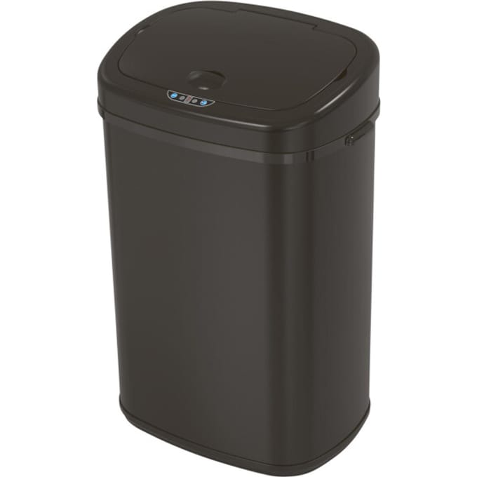 4cookz® Clever Square Prullenbak met Sensor 58 liter - Zwart