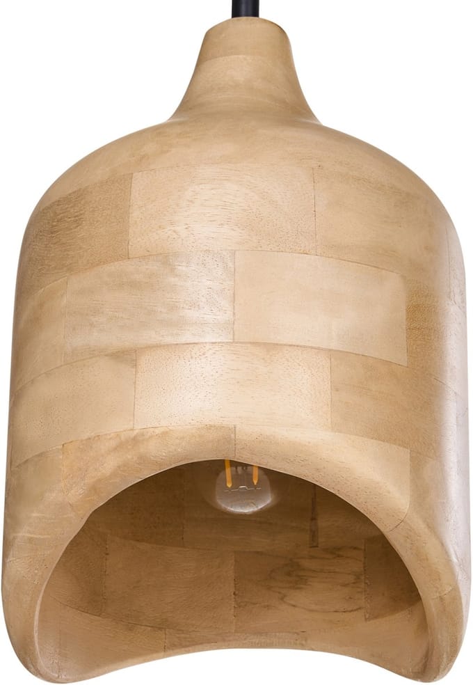 PANDU - Hanglamp - Lichtbruin - Mangohout