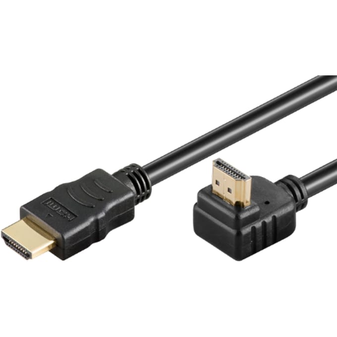 Goobay Hoge Snelheid HDMI 90Â° Kabel w. Ethernet - 0 5 m