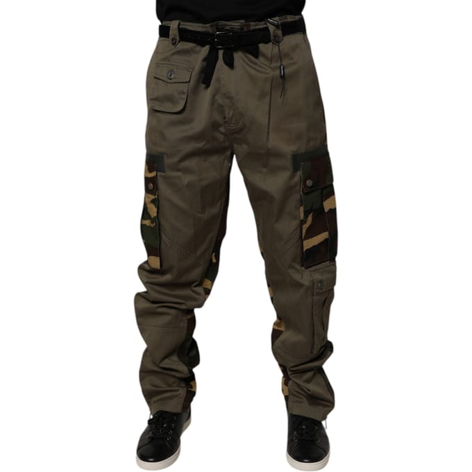 Cargo Broek met Camouflage Detail
