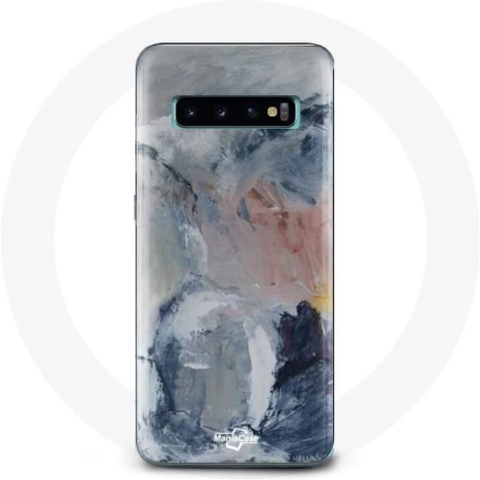Coque pour Samsung Galaxy s10 edge Fond de texture abstraite gris