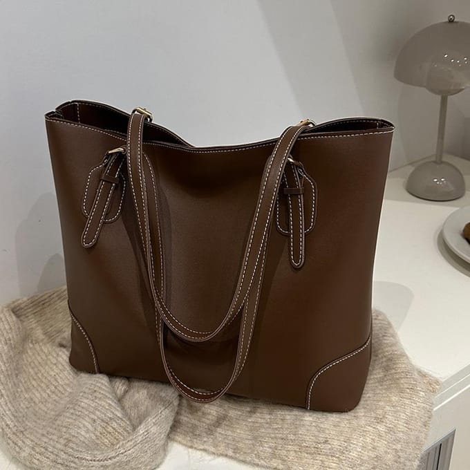 Niche Tas Dames Nieuwe Mode Commuter Tote Bag Dames Ins Grote Capaciteit Schoudertas black