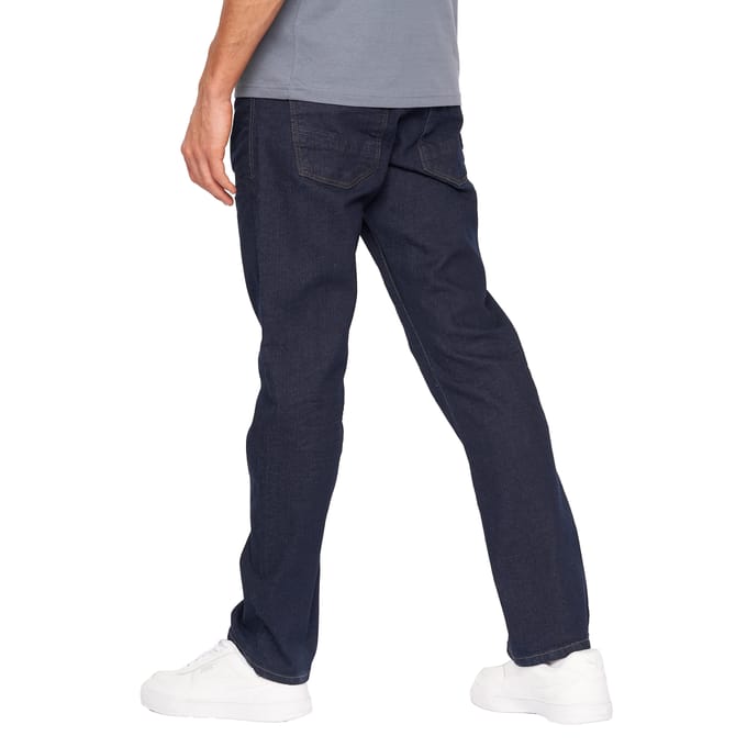 Crosshatch Heren Cadman Rechte Jeans (Rauwe was)
