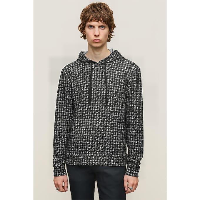 John Varvatos Delancey Regular Fit Ls Pop-up Hoodie Black Größe: S | Kaputzenpullis Outlet | Herren | Schwarz