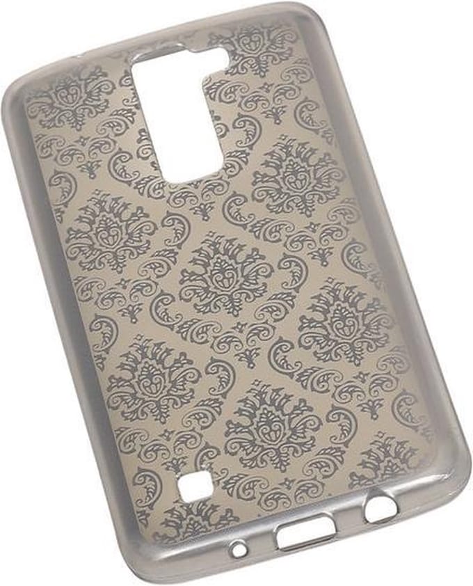 Zilver Brocant TPU back case cover hoesje voor LG K8
