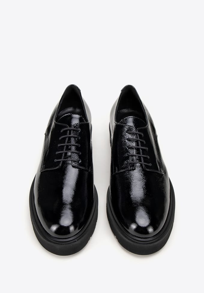 Wittchen Dames Zwarte Lakleer Lage Schoenen