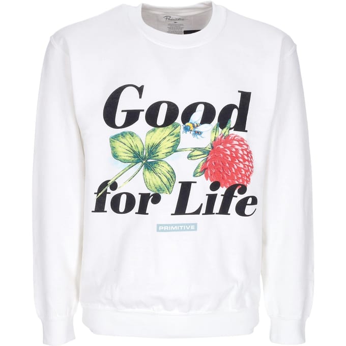 Feliz Crewneck Heren Sweatshirt Wit