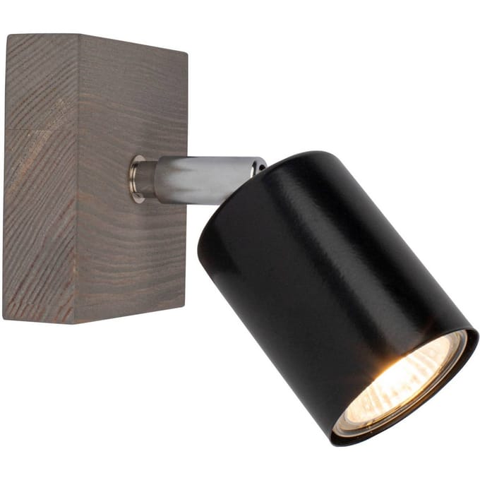 Envostar wandspot Alara 1-lamp grenen grijs
