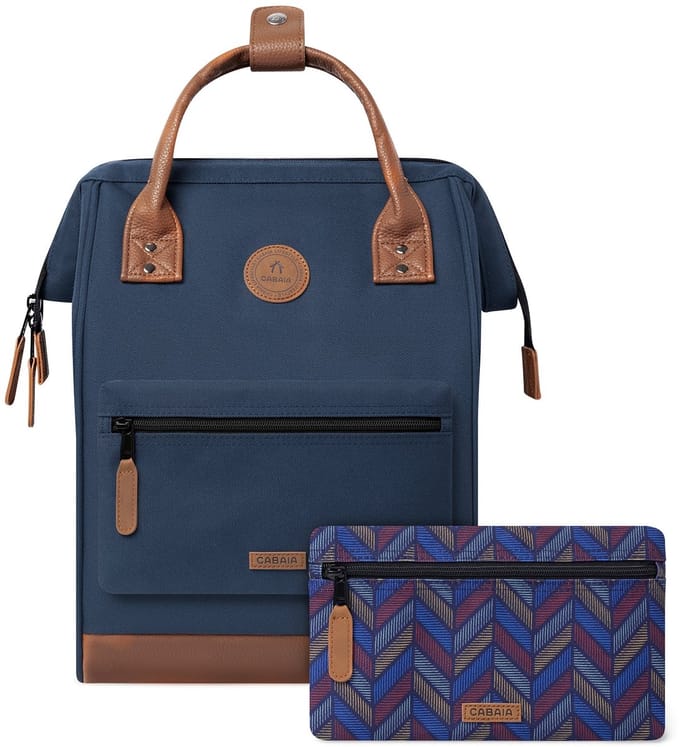 CABAIA - Rugzak Adventurer Medium 18L Chicago, Computercompartiment 13", Levenslange garantie, Brede opening - Blauw