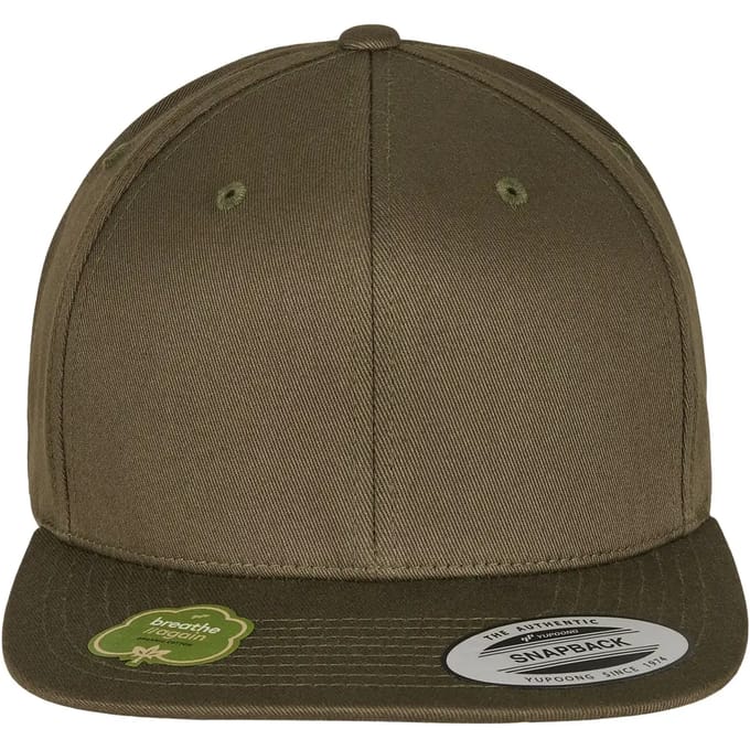 Urban Classics - Organic Cotton Snapback Pet - Groen