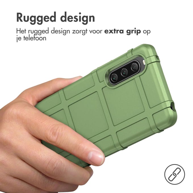 imoshion Rugged Shield Backcover voor de Sony Xperia 10 V - Donkergroen