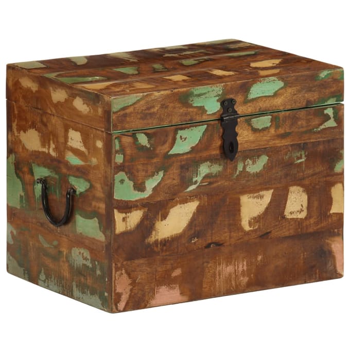 vidaXL - Opbergkist - massief - gerecycled - hout