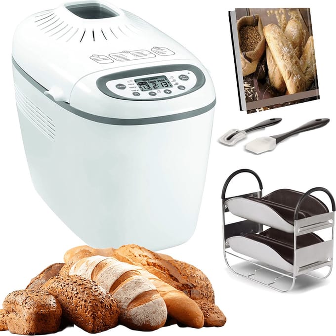 Luxe Broodbakmachine - Broodsnijmachine - Broodbakmachines - Wit